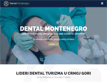 Tablet Screenshot of dentalmontenegro.com